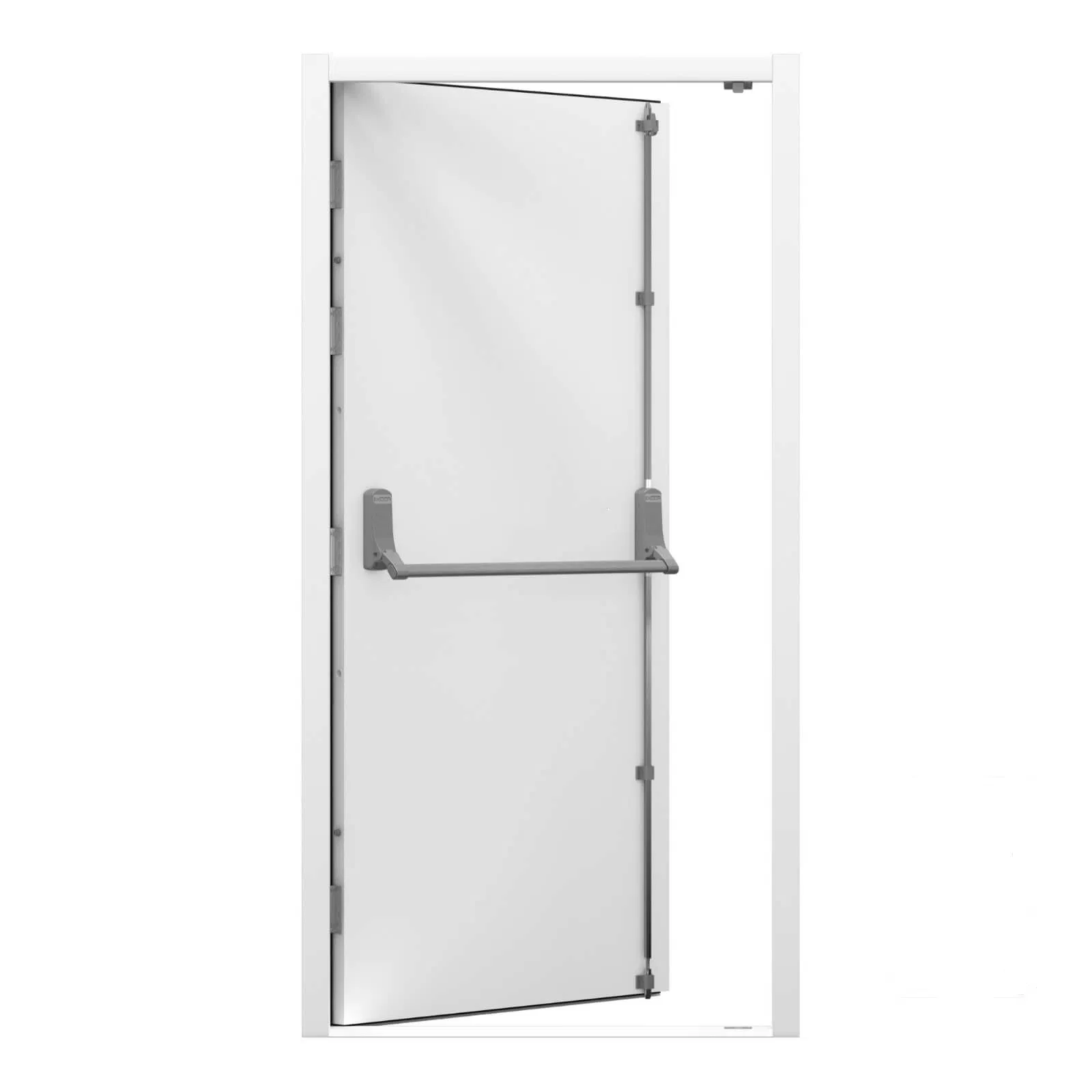 Hollow Metal Doors Exterior Fireproof 60min/90min Steel Fire Rated Door with Panic Push Bar