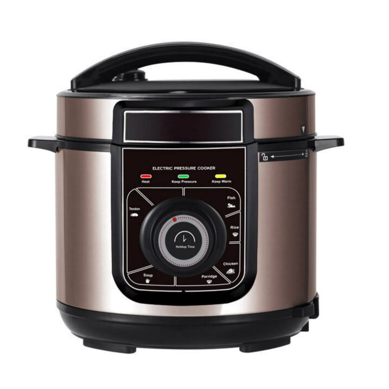 Non-Stick Inner Pot Electric Pressure Cooker with Dishwasher Safe Components for Easy Cleaning Convenience