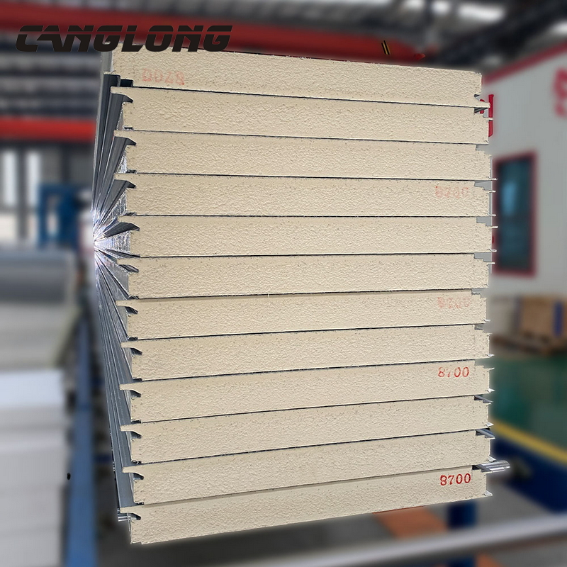 100 200mm Cold Room Polyurethane Insulation Ceiling Sandwich PU Panel