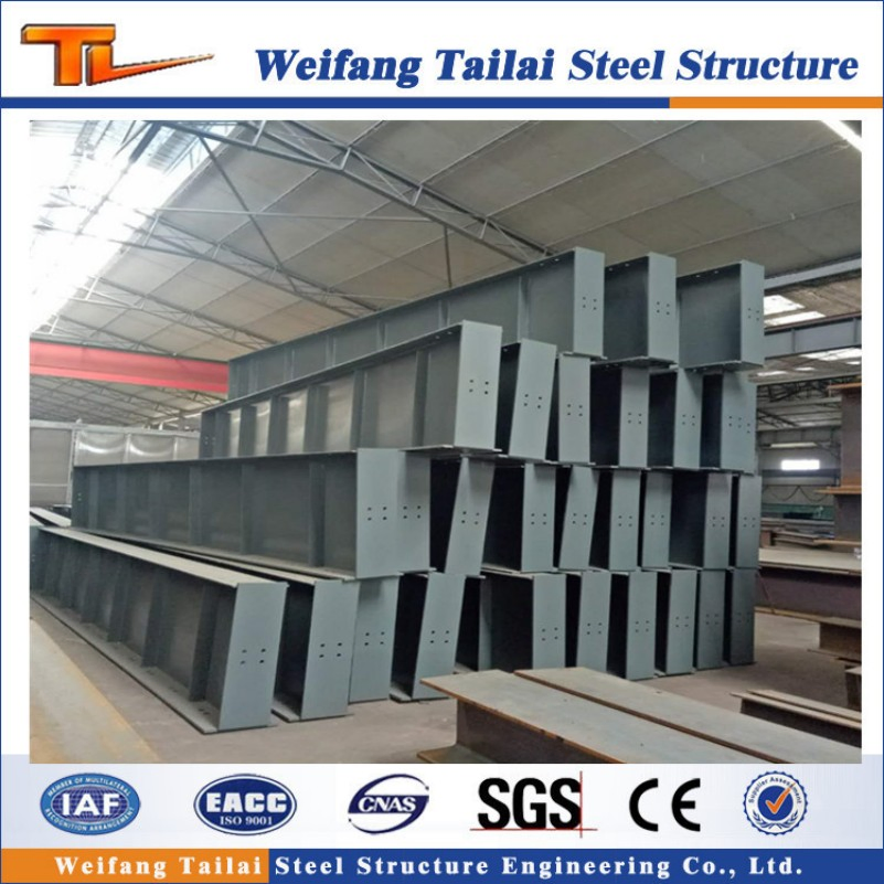 Steel Beam and Column for Steel Structure Building Prefab Metal Building Material