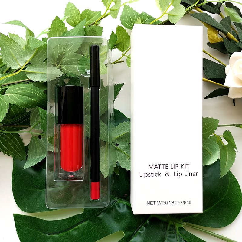 Wholesale Custom Logo Waterproof Long Lasting Matte Lipstick Lipliner Set