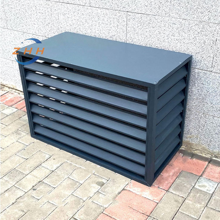 Outdoor Fence Air Conditioner Cover, Aluminum Alloy Space Divider Trash Can Enclosure