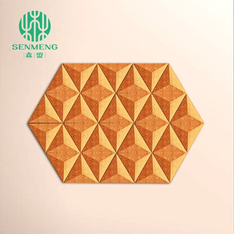 Eco Friendly Customized Cork Wall Panels Good Acoustic Heat Insulation