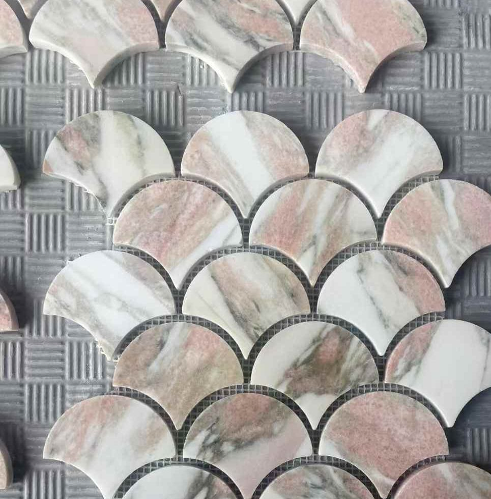 Stone Mosaic Marble Mosaic Water Jet for Decoration Interior Design Wall Cladding
