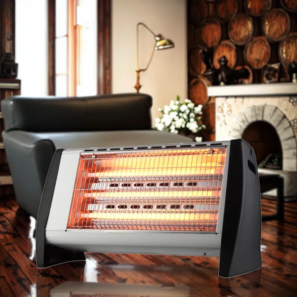 Electric Portable Quartz Heater Series with Safety Tip Over Switch 1800W (NSB-C07)