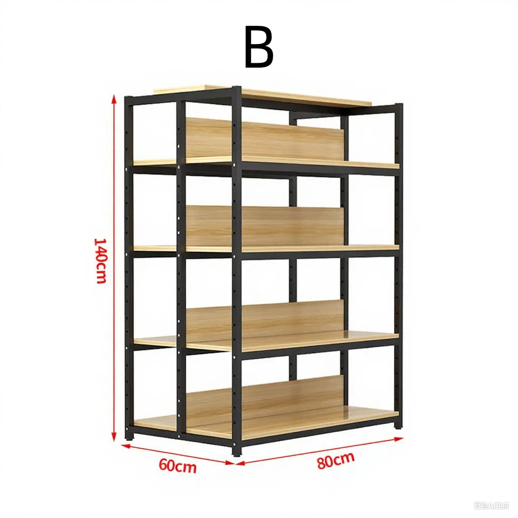 Четырехуровневая кухонная стойка из алюминия и дерева