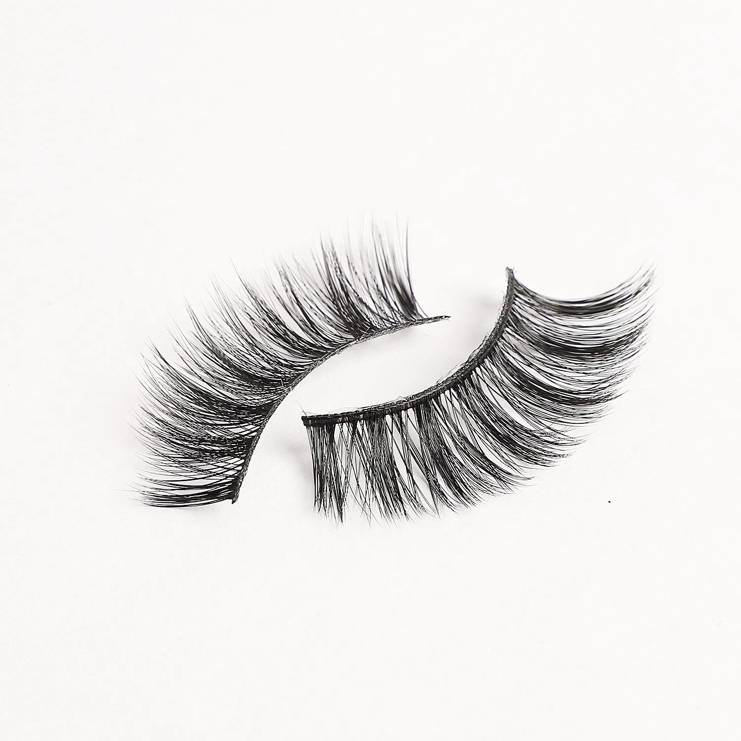Wholesale Custom Lash Box 3D Strip Faux Mink Eye Lashes Vendors Natural Faux Mink Lashes