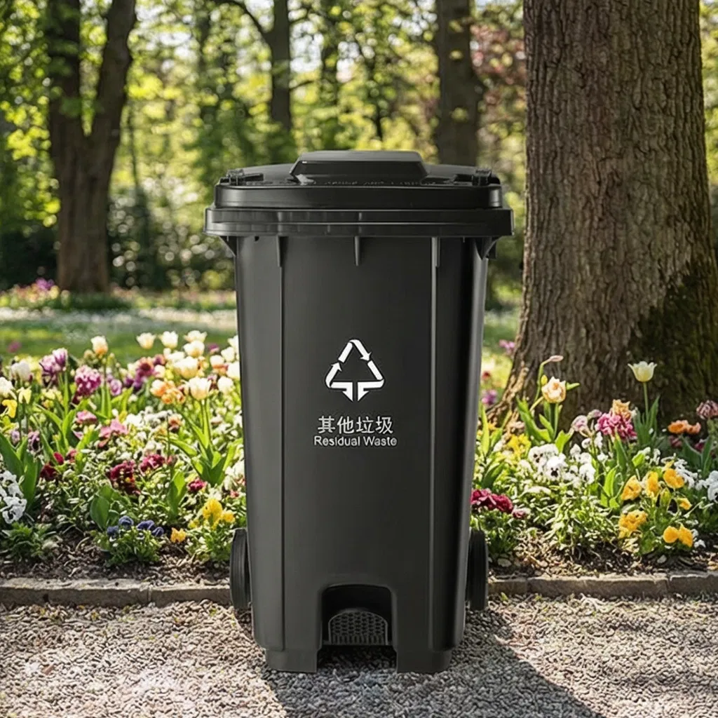 Промышленная педальная урна 240 л