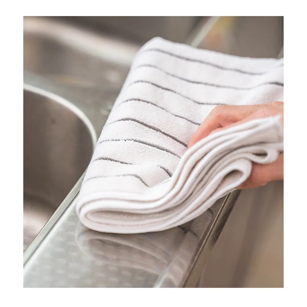 Customized Aamzon High Quality Soft Microfiber Cleaning Cloth Good Absorbent Colourful Terry Cleaning Towel