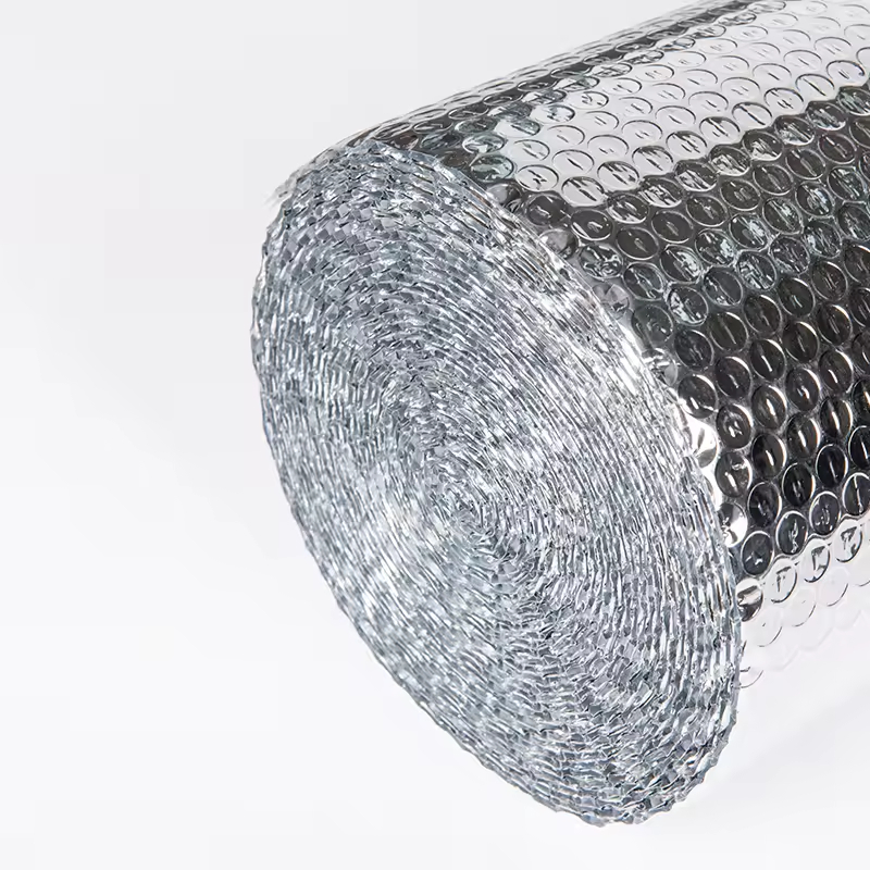 Double-Sided Aluminum Foil & EPE Foam Double Bubble Thermal Sheet 2mm Warehouse Construction Heat Insulation Materials