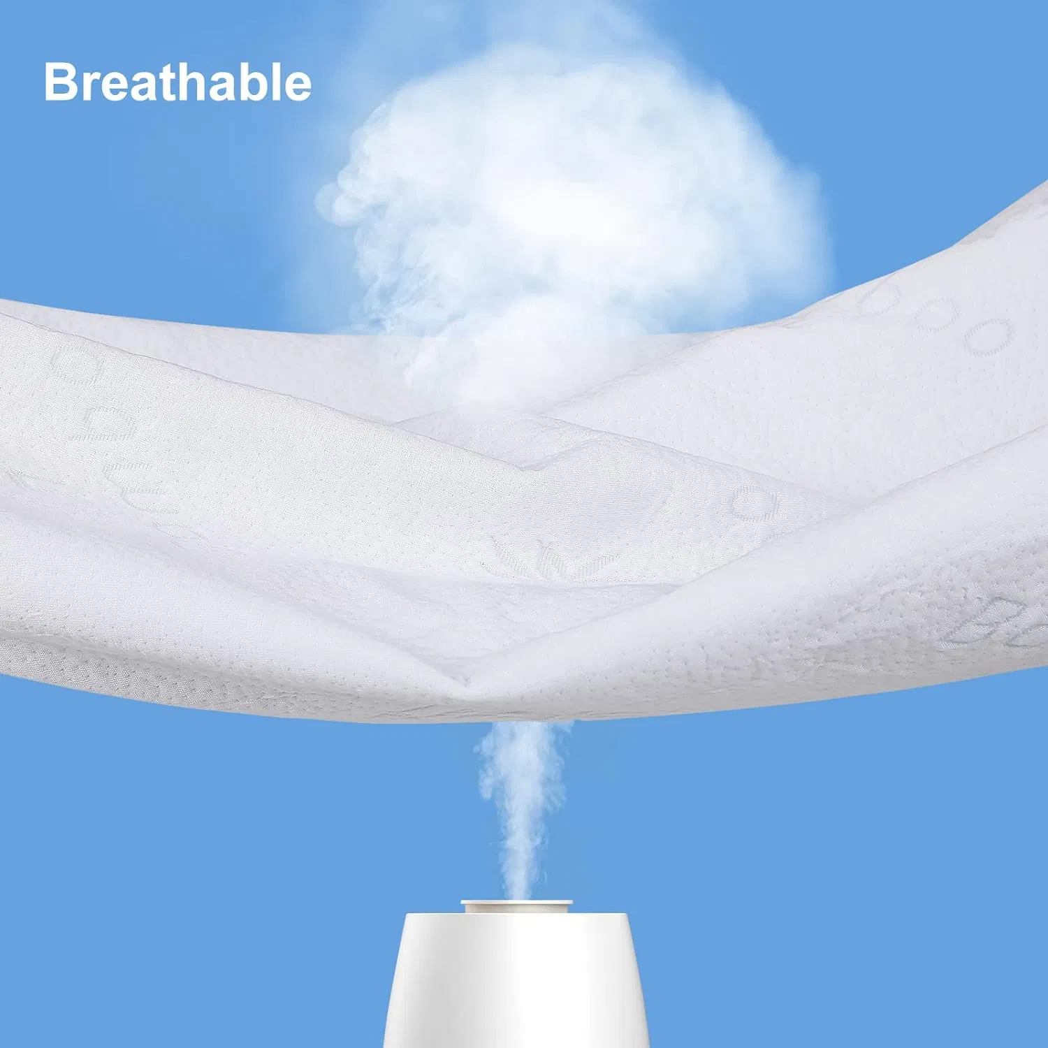 Breathable Noiseless Waterproof Mattress Protector Queen Size Mattress Cover