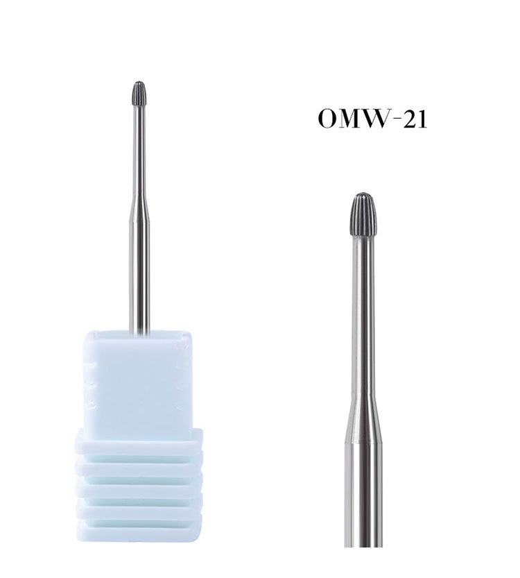 Nail Drill Bit Carbide Tungsten Steel Straight Edge for Nail Art Nail Supply Undernail Drill Bit