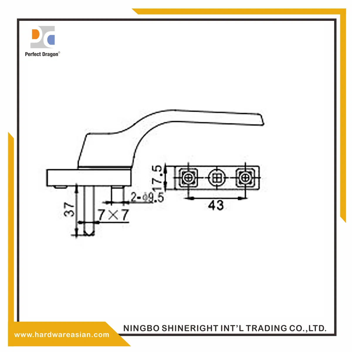 Best Astonishing Aluminum Window Handle for UPVC Window