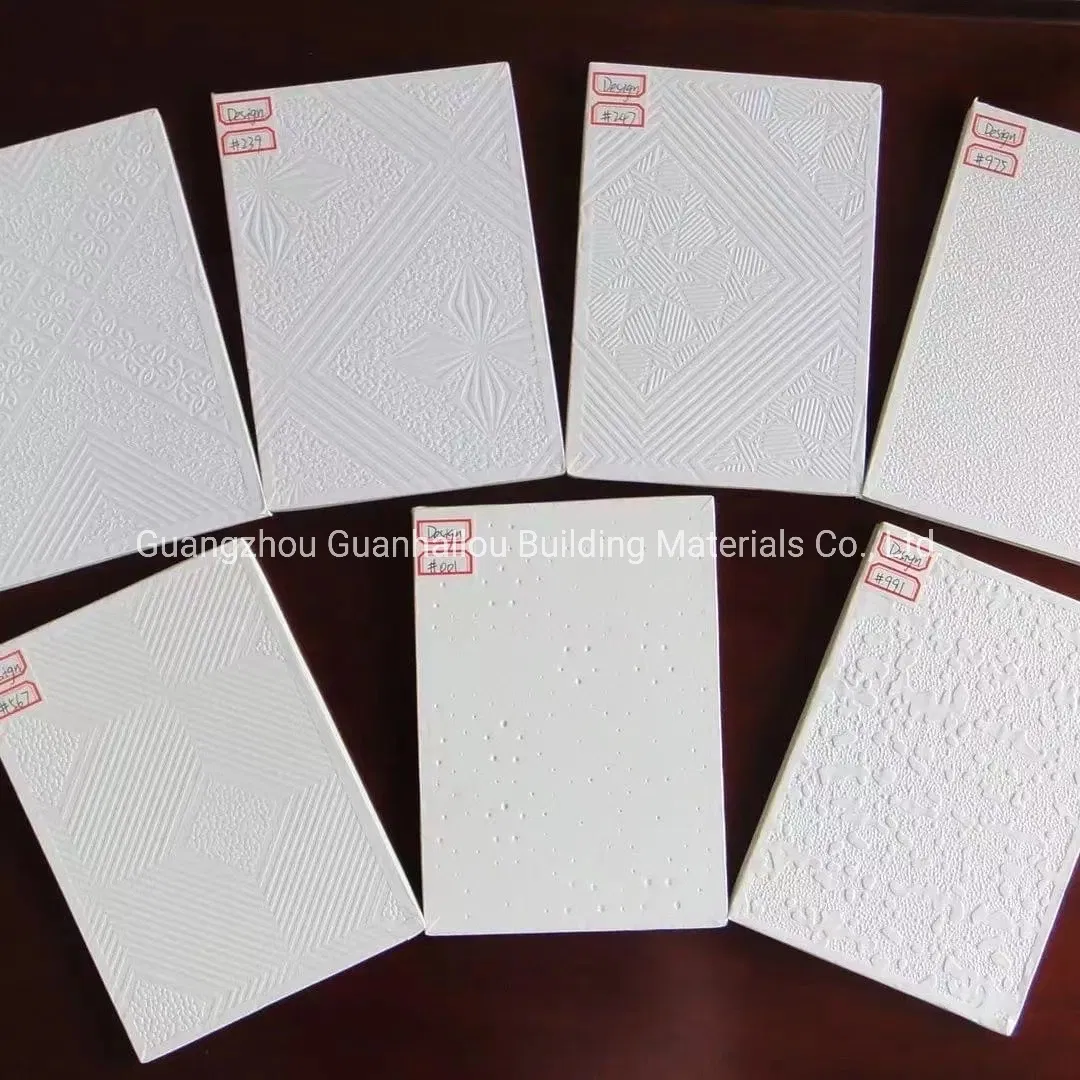 PVC Gypsum Ceiling Tiles/ PVC Laminated Gypsum Ceiling Tiles