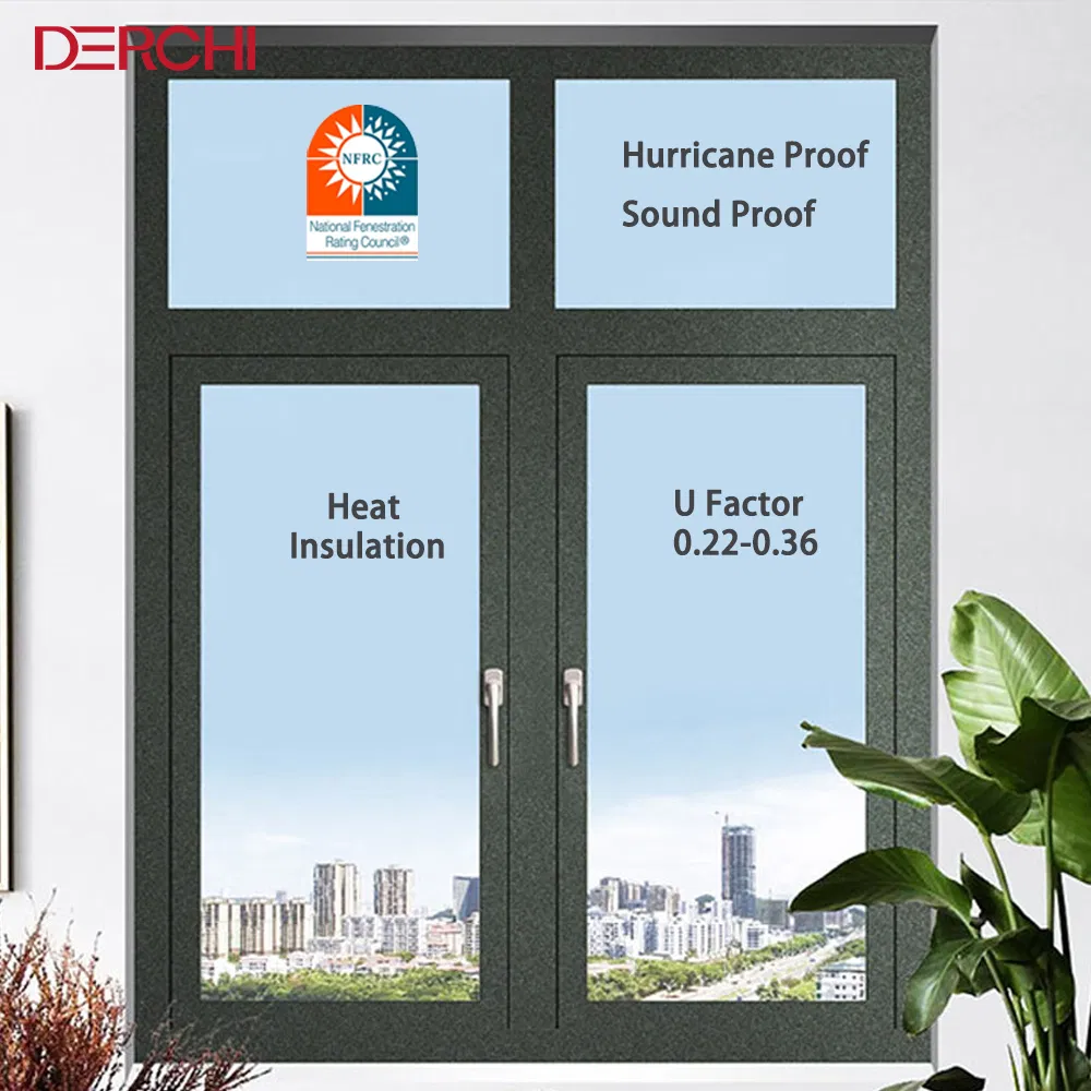 Nrfc As2047 Hurricane Proof Impact Aluminium Casement Window
