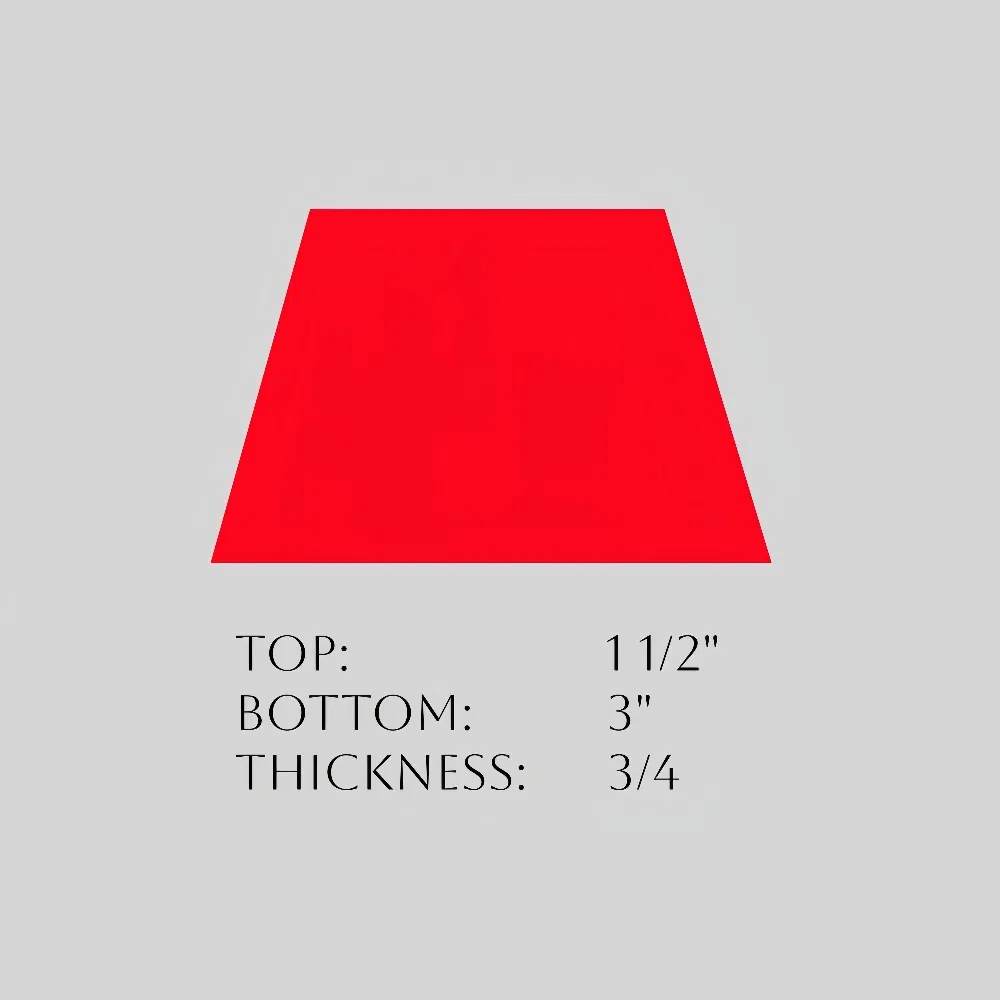 Architectural Wood Reveal Trapezoid Moulding