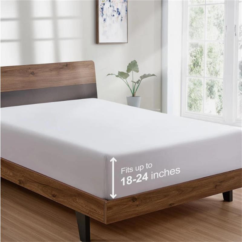 Duvet Cover King Size Cotton White Satin Striped Textured with Zip Hotel Bedding Mattress