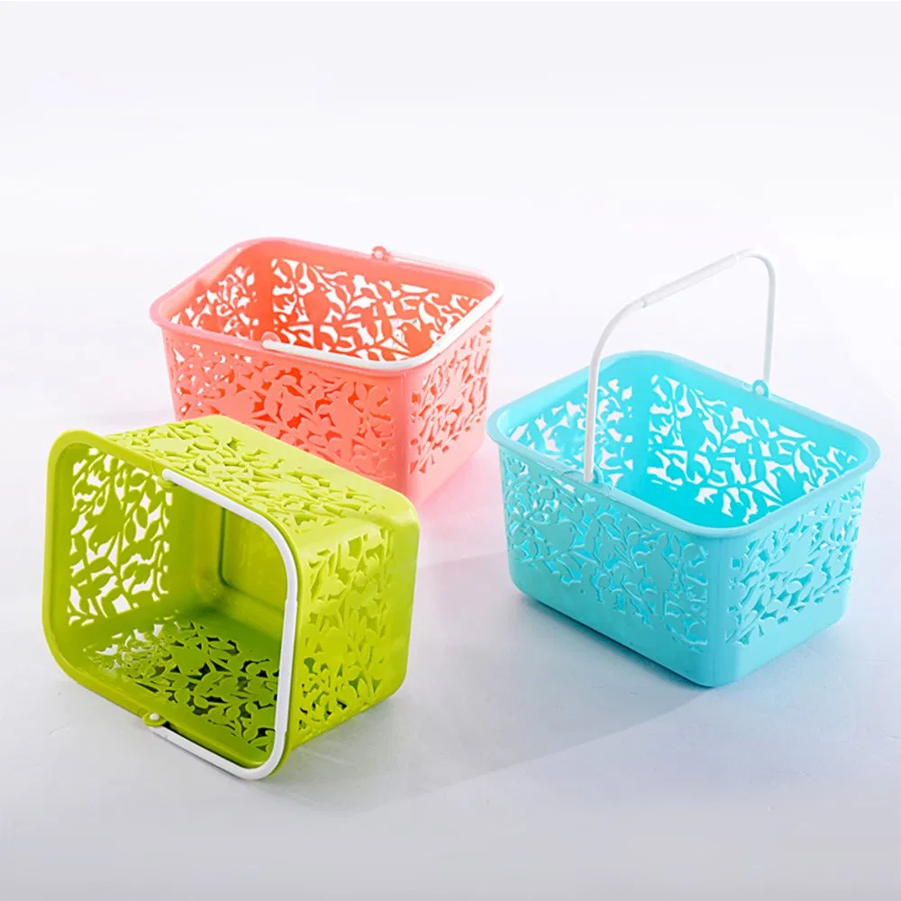 A77 Best Price Plastic Shopping Small Baskets Mini Baskets with Handles