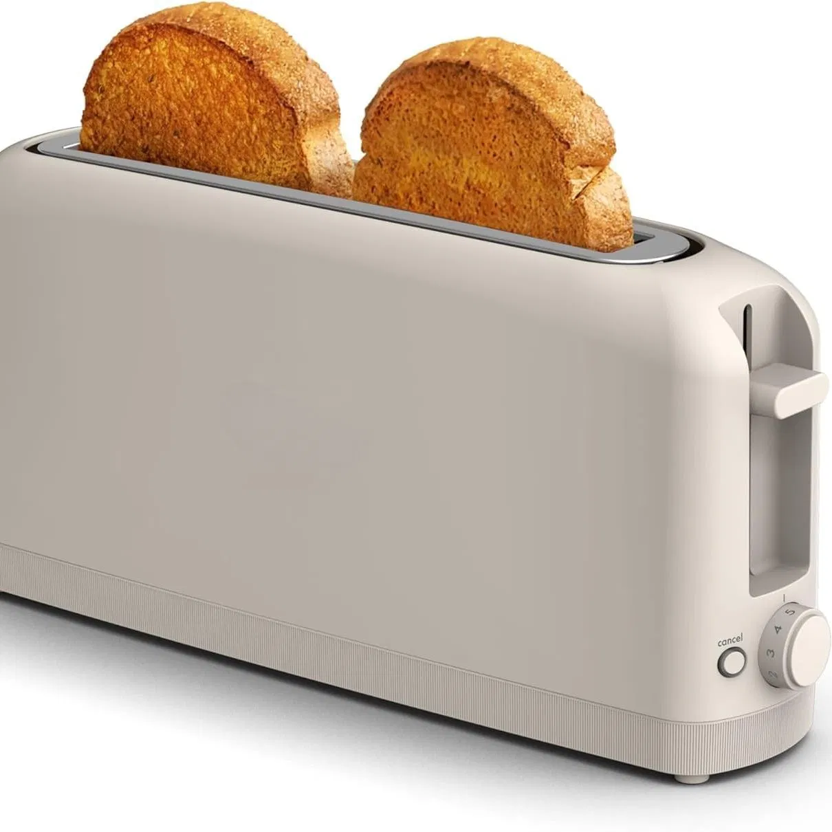 10-Inch Slot 900W Slim Toaster with 6 Browning Settings, Reheat & Cancel Buttons