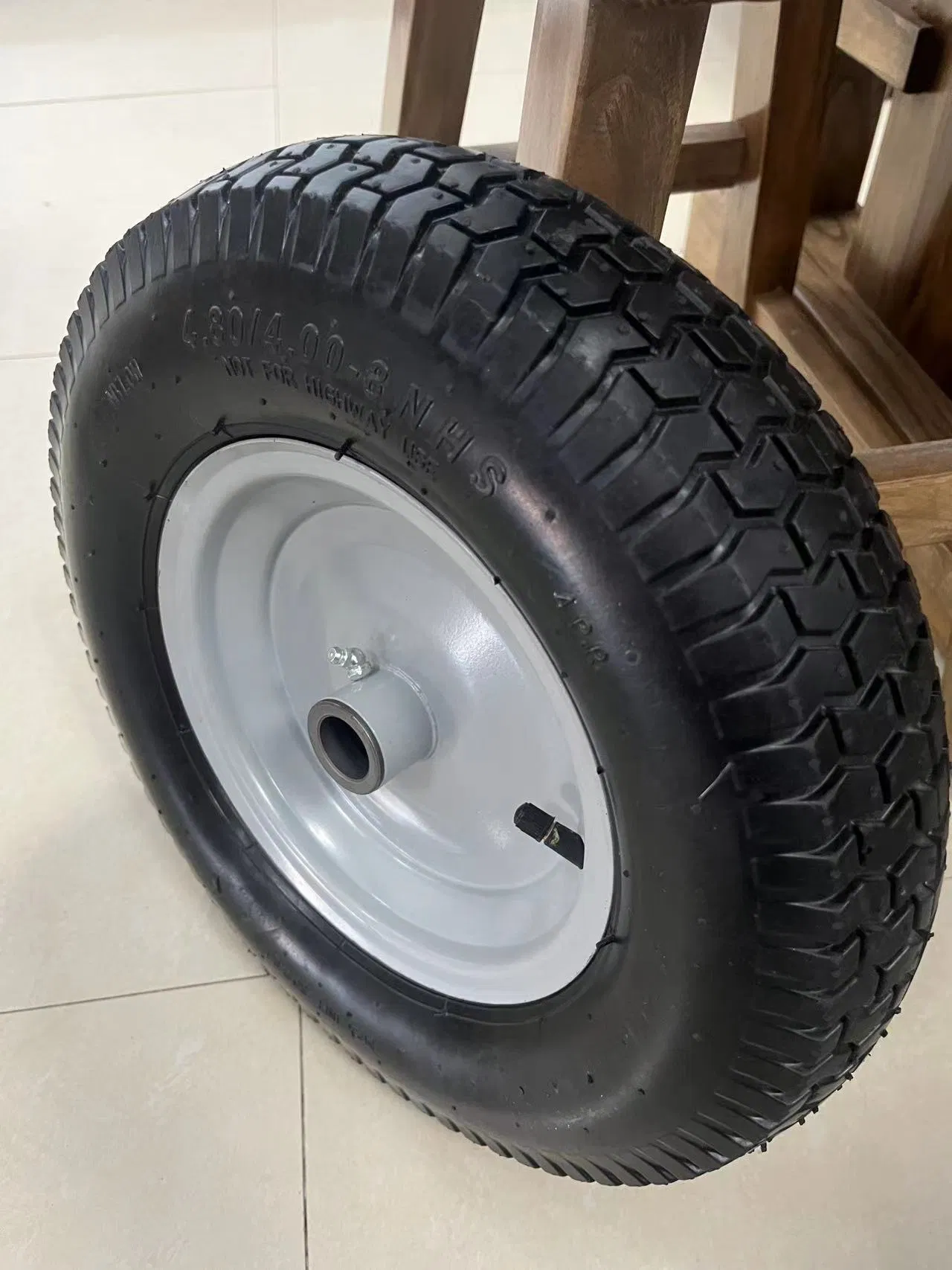 Skystar Heavy Duty 480-8 Polyurethane Foaming Flat Free PU Foam pneumatic Trolley Wheelbarrow Wheels