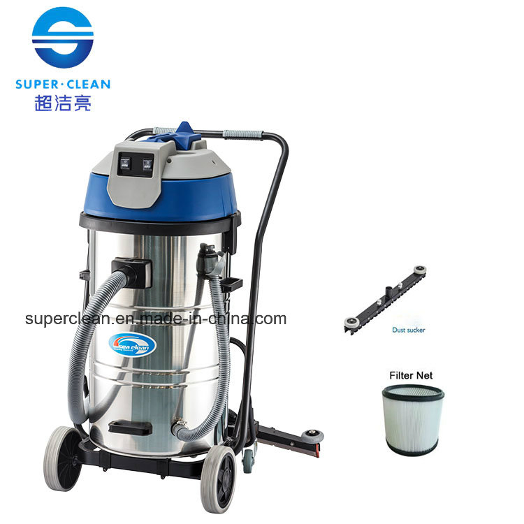 Industrial 80L Wet and Dry Vacuum Cleaner with Squeegee