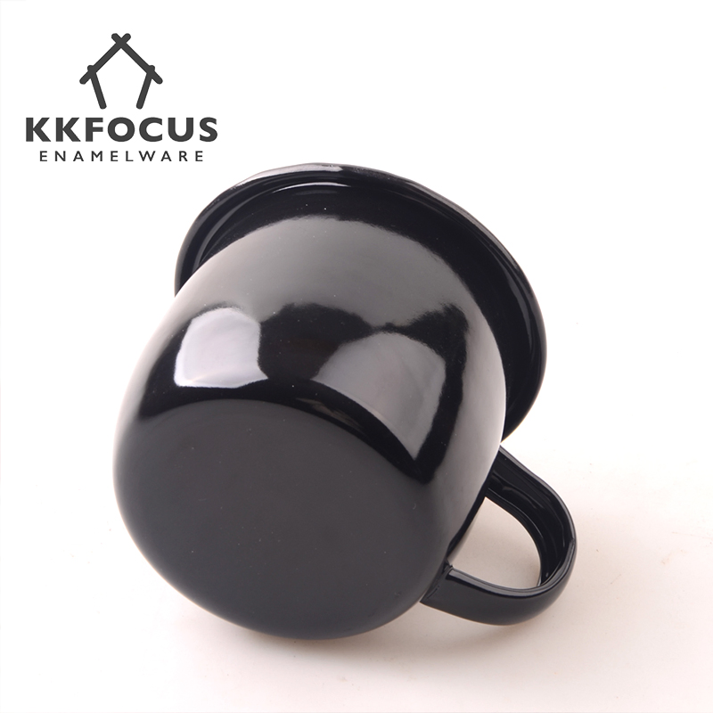 Enamel Mug for Gift Customer 6/7/8/9cm Coffee Cup 250ml 350ml 450ml Enamel Mug