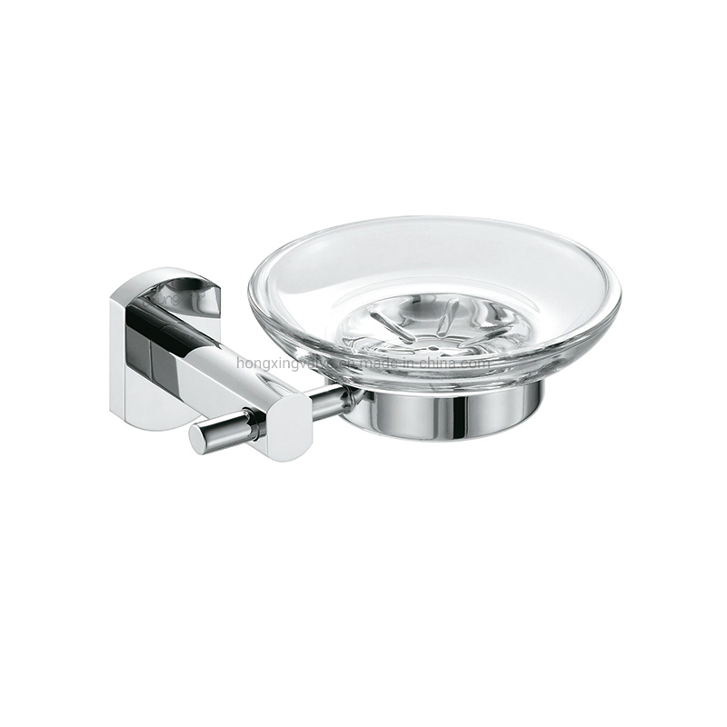 Мыльница настенная квадратная хромированная