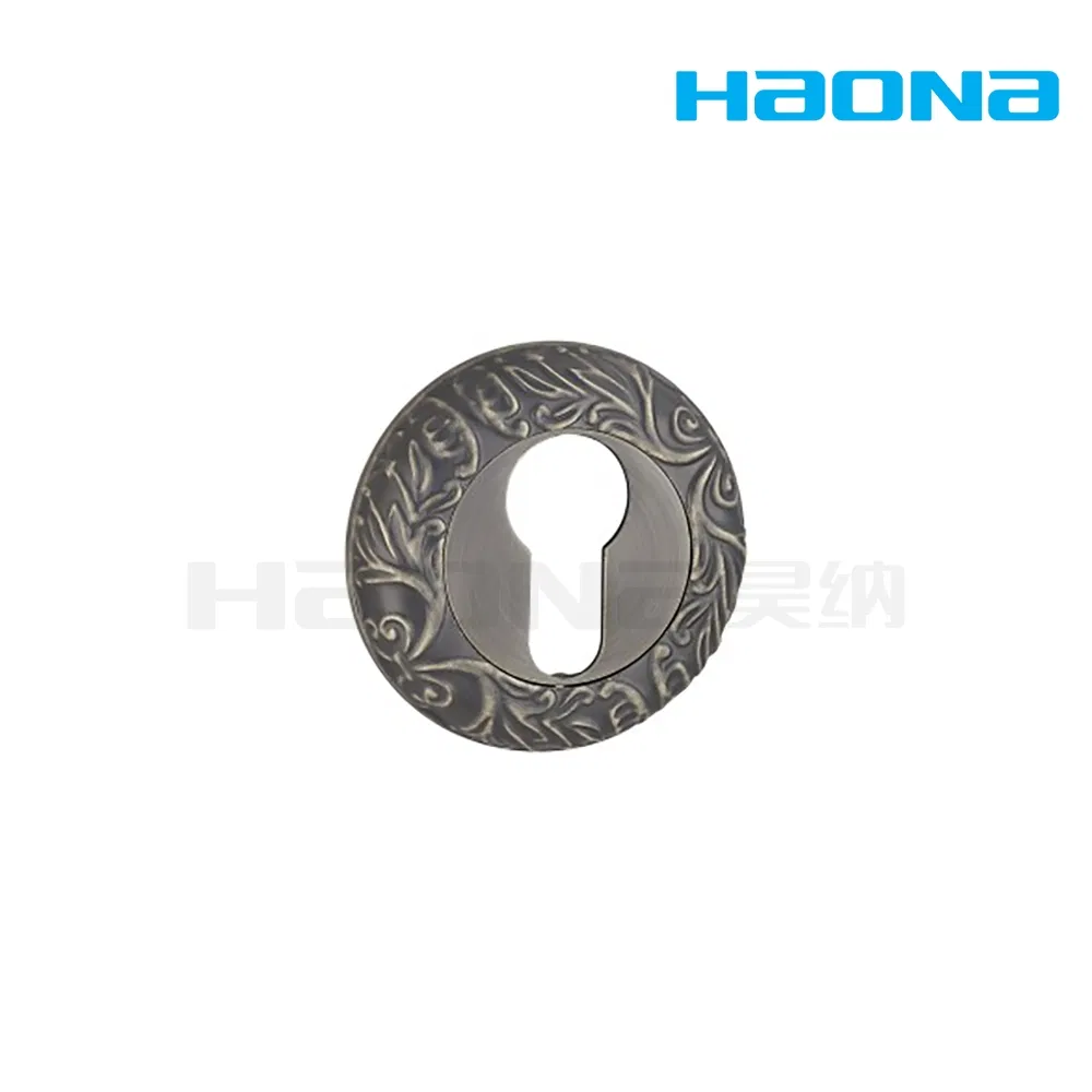 Retro European Style Door Handle Lock Cover Classic Round Cylinder Rose Escutcheon