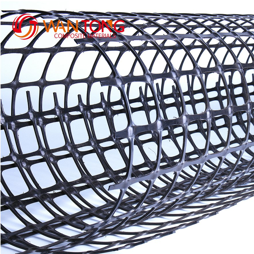 PP Biaxial Geomalla Biaxial Plastic Geogrid 20-20kn/M for Soil Reinforcement