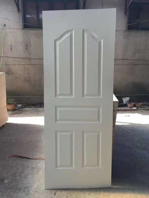 2 Panel White Wooden HDF Door Skin for Internal