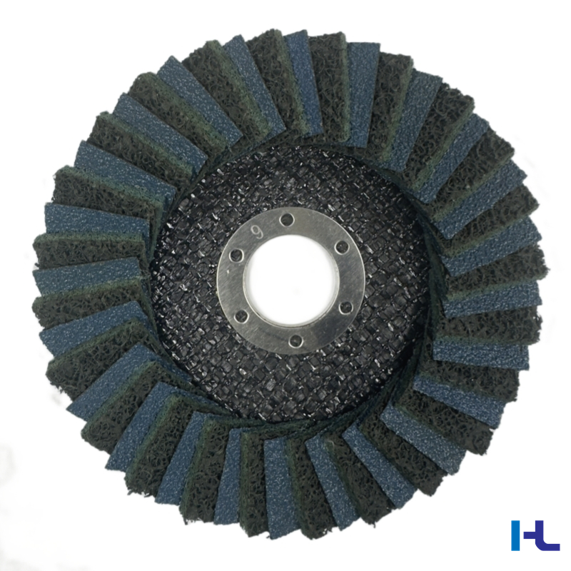 115mm Nylon Non-Woven Abrasive Flap Disc for Surface Finishing