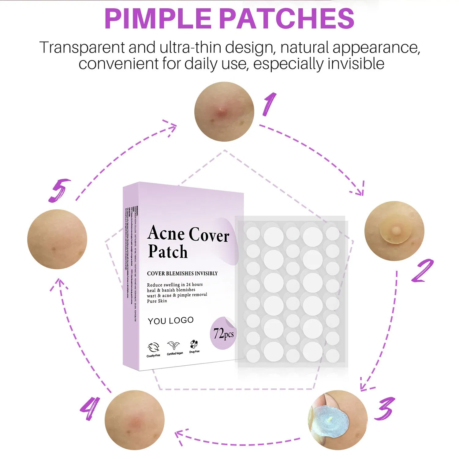 Beauty Cosmetics Skin Care Pimple Patch Blemishes Breakouts Spot Treatment Facial Stickers