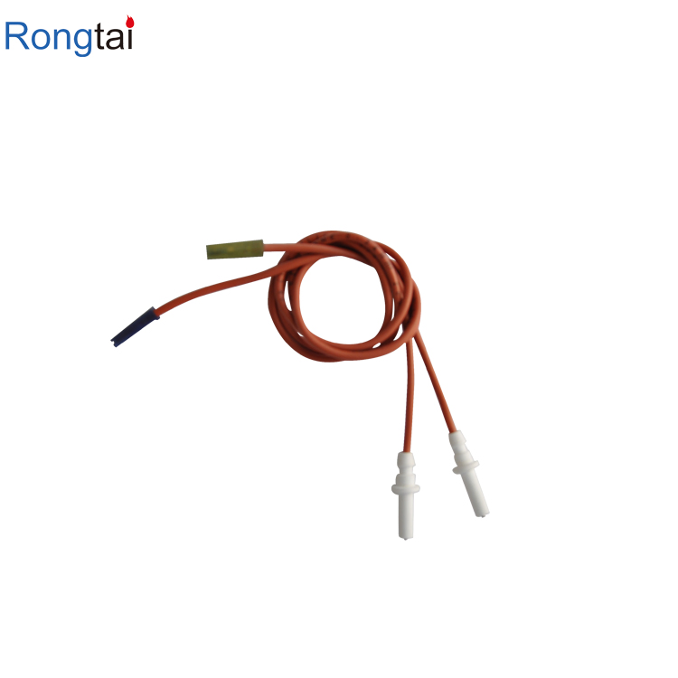 Double Ignition 450 mm High Spark Plug Wire Kit Electronic Propane Gas Grill Electrode Igniters