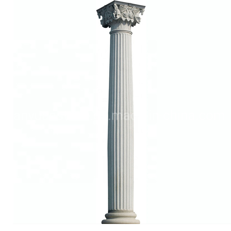 Outdoor Carving Marble and Granite Stone Column and Pillar