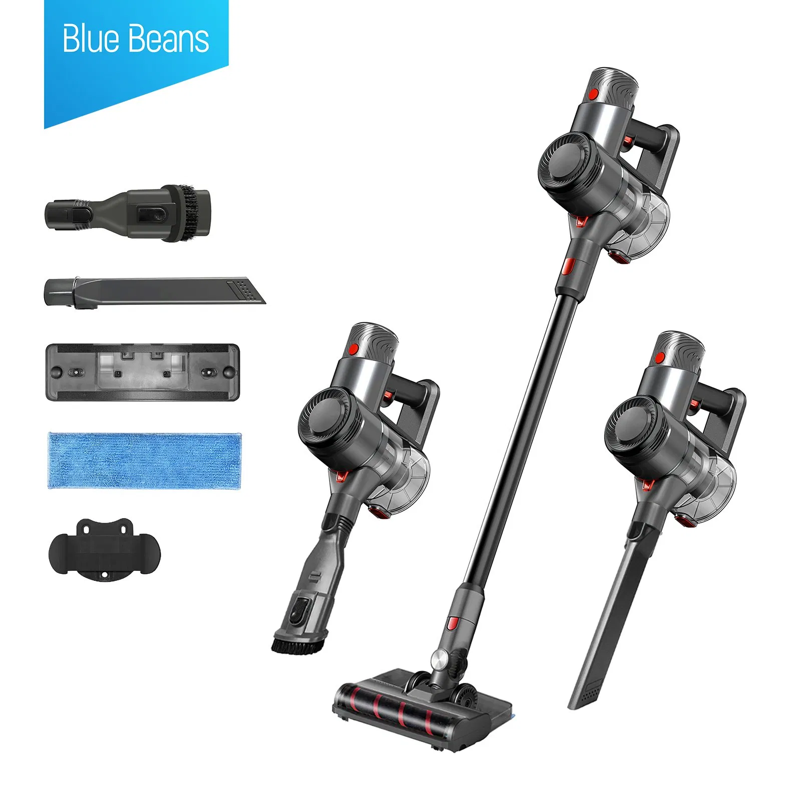 Cordless Wet Dry Mop Combo Stick Vacuum Cleaner for Hard Floor