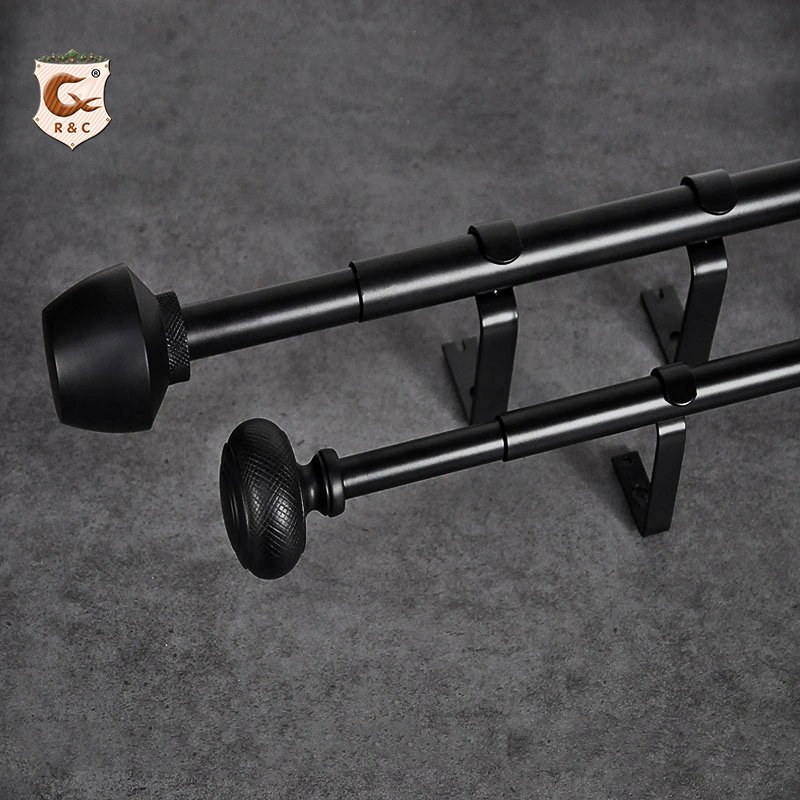 Manufacture Home Decorative 28mm Extendable Curtain Rods Set