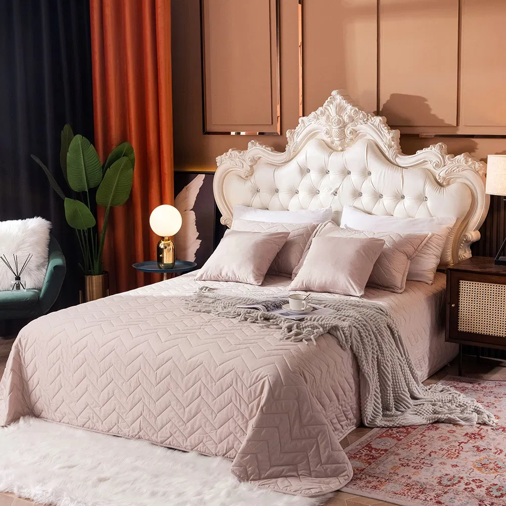 100% Cotton Quilted Bedspread Bed Linen Thick Bed Covers