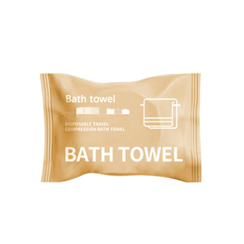 Custom One-Time Compressed Bath Face Towel Logo