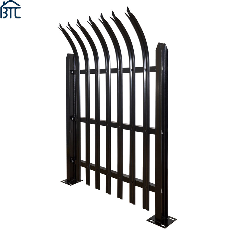 China Factory Hot DIP Galvanized Triple Point High Security Steel Palisade Barrier