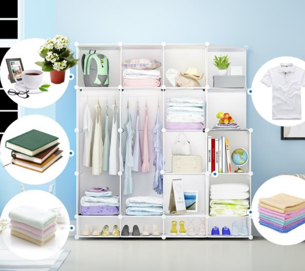 Hot-Selling Bedroom Large Capacity Multifunctional Wardrobe with Pattern