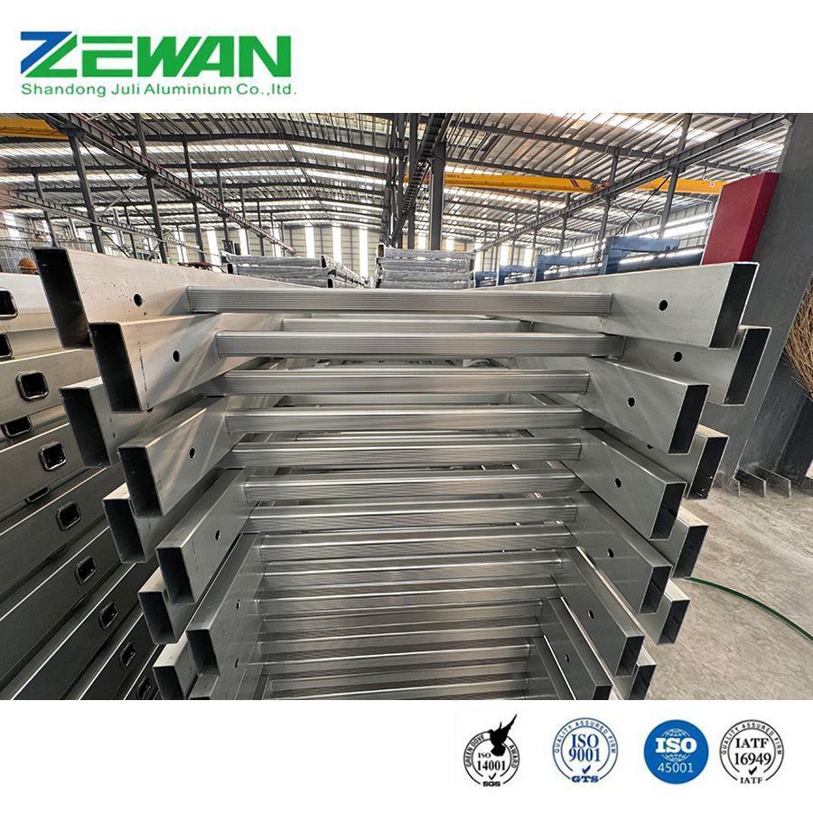 Aluminium Step Ladder Factory Safety Fixed Aluminum Straight Ladder