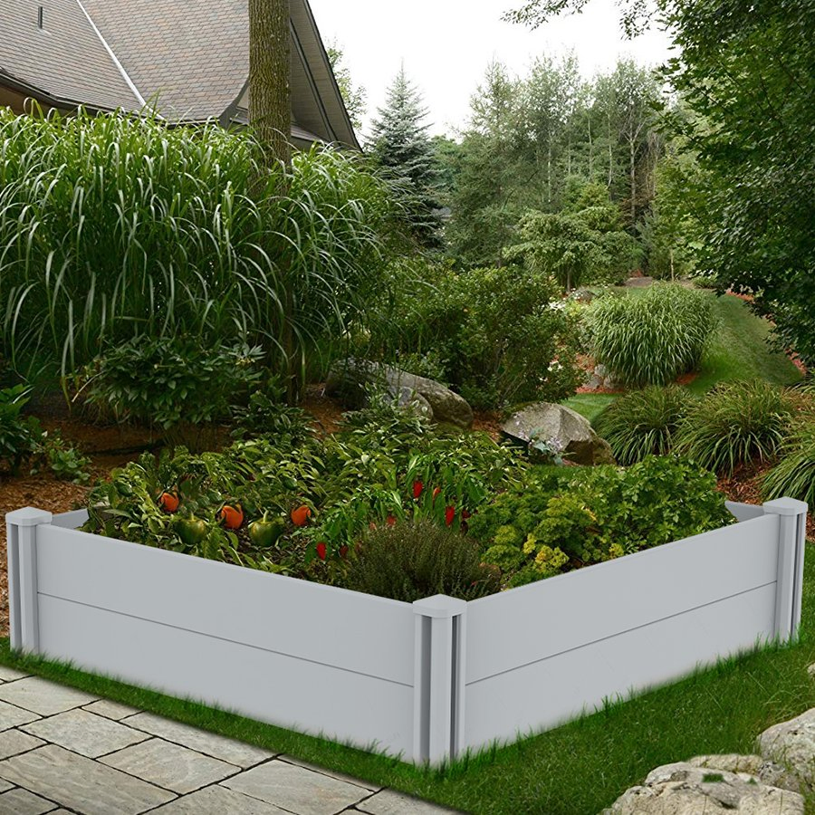 Modern Style UV Proof Vinyl Raised Garden Bed