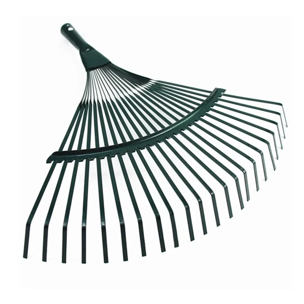 Garden Leaf Rake Hay Deciduous Farming Rake 22-Tooth Garden Tool Without Handle Home Garden Ripper Tool