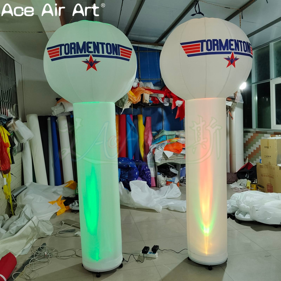 Custom Inflatable Decor Commercial Activities Inflatable Ball on Column Decoration