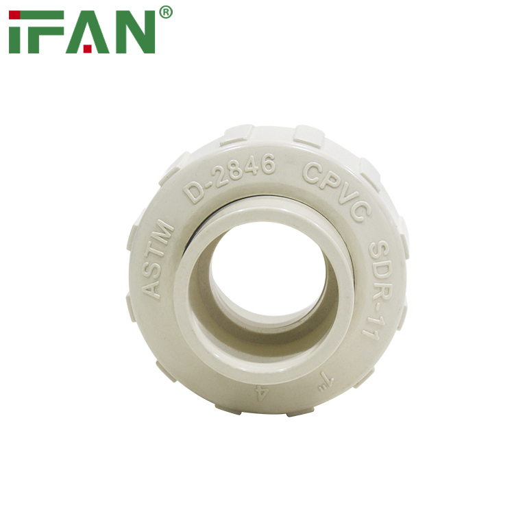 Ifanplus Manufacturer Wholesale 1/2"-2" ASTM2846 CPVC Pipe Fittings Union PVC Pipe Fittings