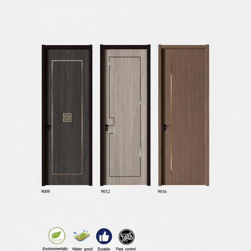 Влагостойкая межкомнатная дверь MDF с покрытием ПВХ