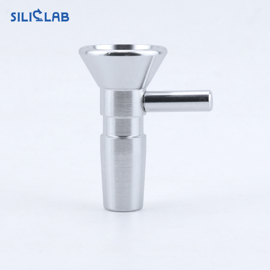 Laser Logo Smoking 14mm Handle Metal Aluminum Banger Bowl