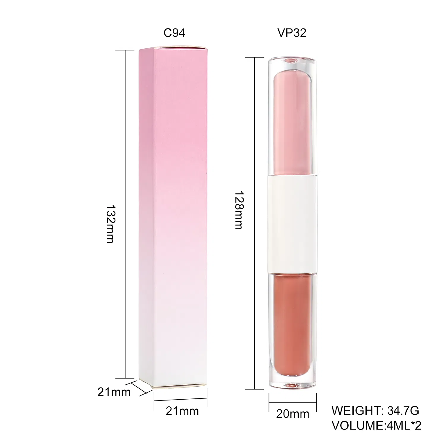 Custom Logo Lipgloss in Matte and Glossy Finishes