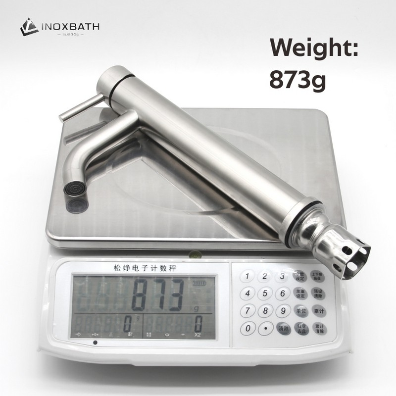 Modern 304 Stainless Steel Water Tap Design Vanity Sanitary Mixer Basin Faucet