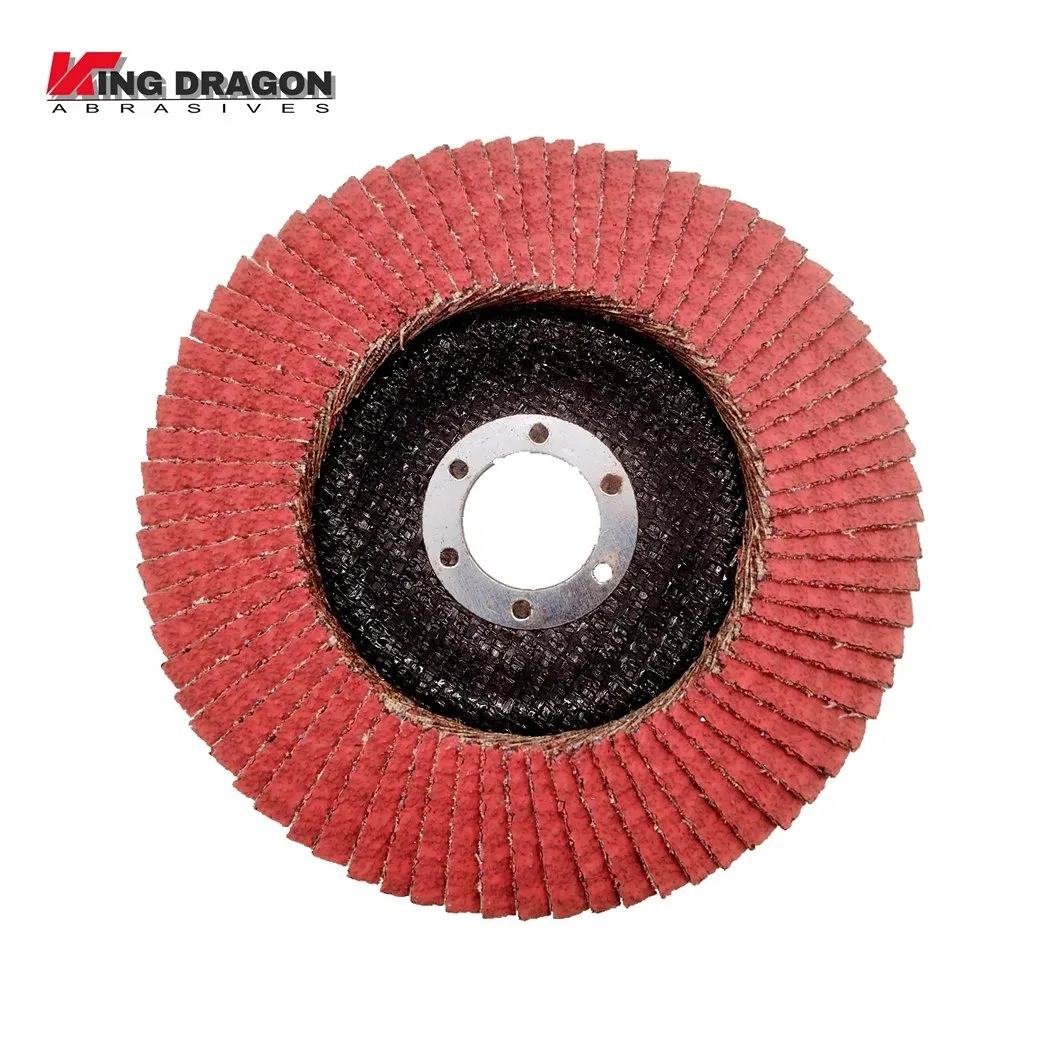 Zirconia/Aluminium Oxide Abrasive Flap Grinding Wheel Disc for Metal Tube Brown Flap Disc for Stainless Steel Abrasive